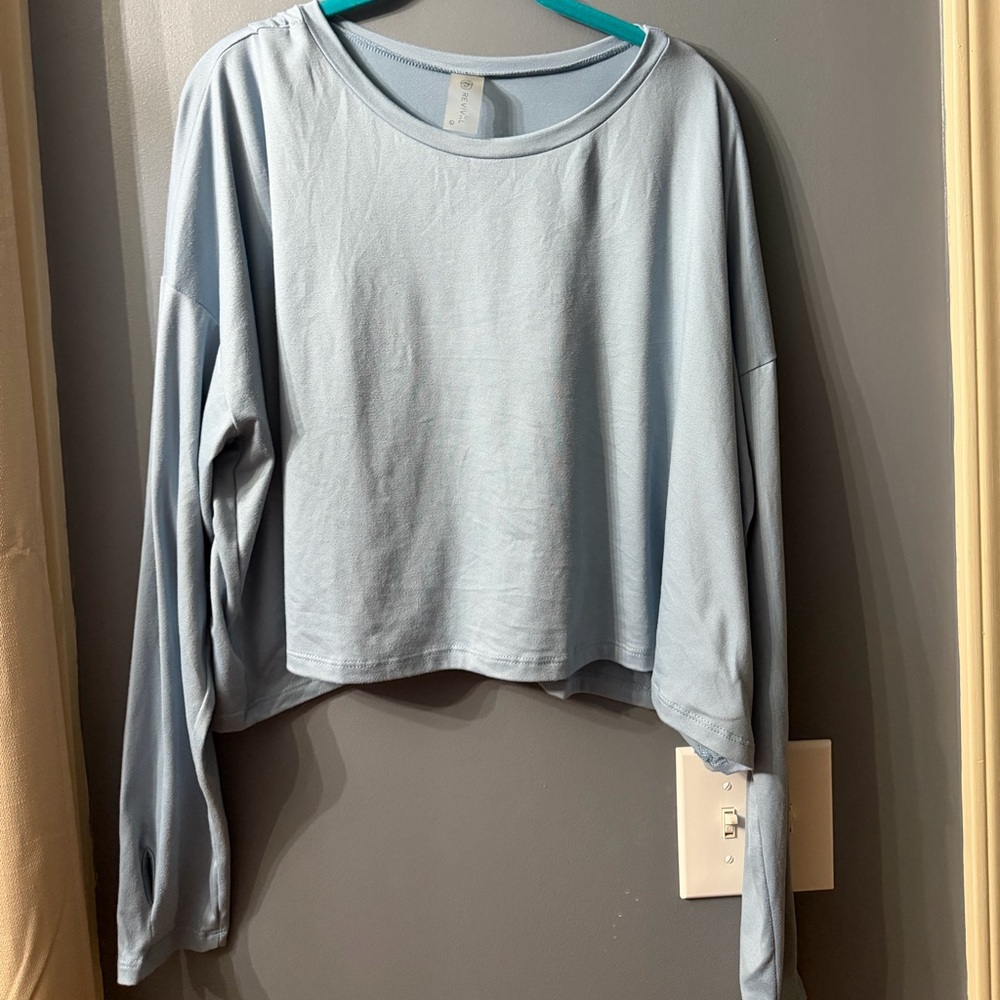 Revival Sky Blue Long Sleeve Women's Top